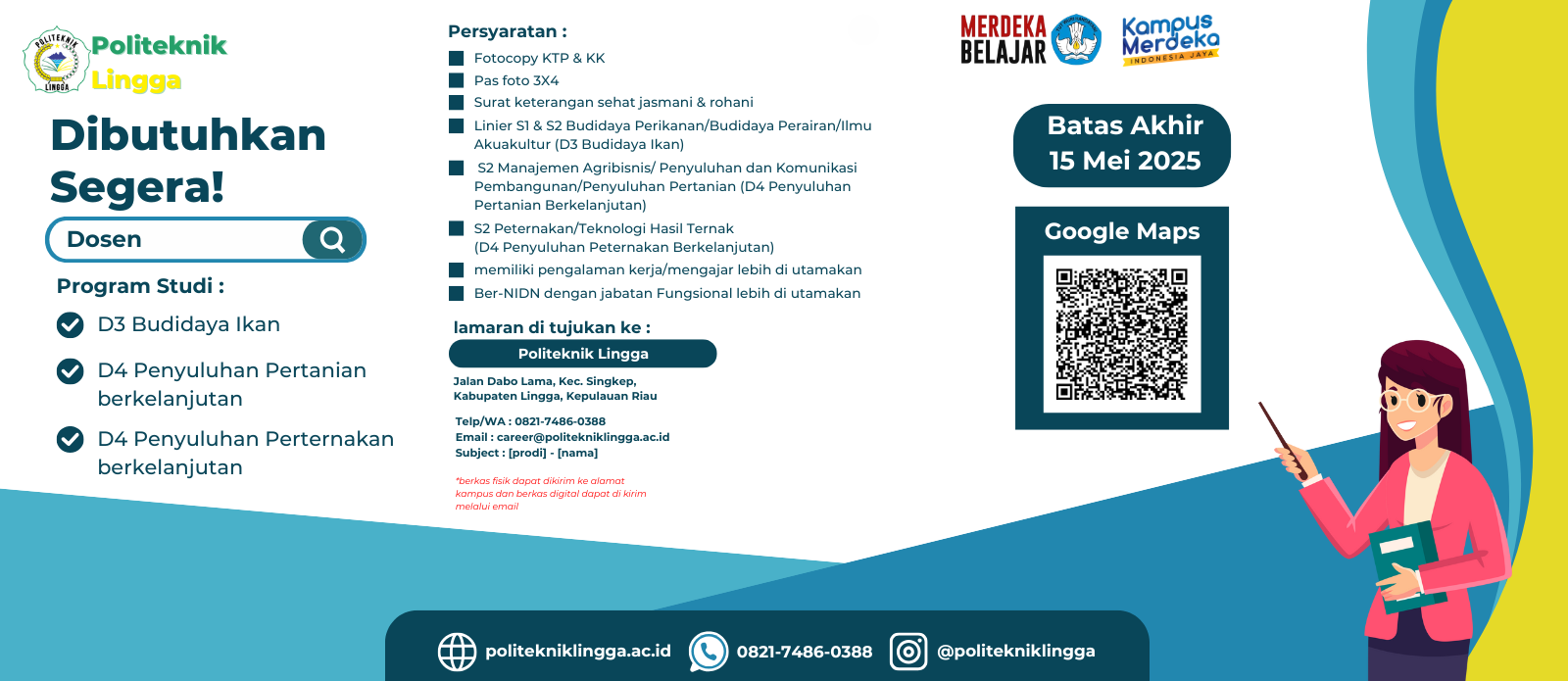 Lowongan Dosen Politeknik Lingga